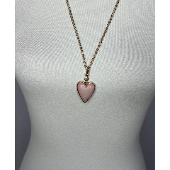 NWT BCBGeneration Gold Pink Pendant necklace Love - Picture 2 of 4